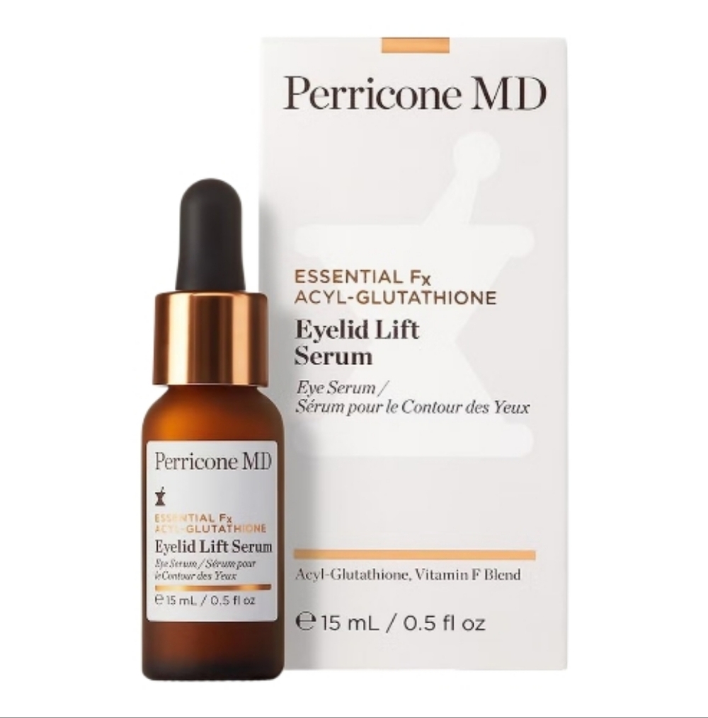 Perricone MD NIB Essential Fx Acyl-Glutathione Eyelid Lift Serum 15ml/0.5oz